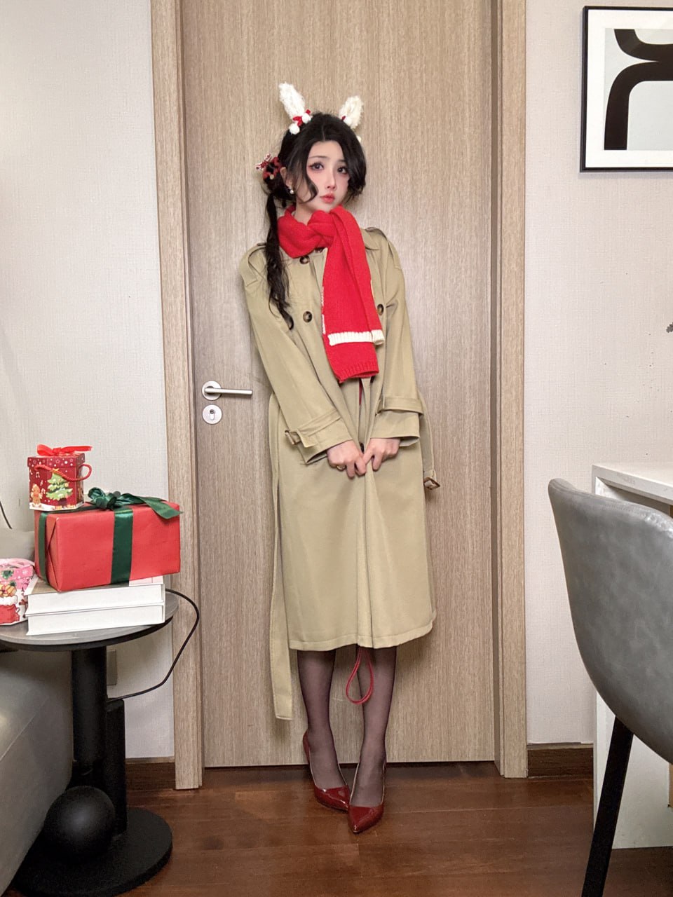 图片[27]-rioko凉凉子(肉扣热热子)圣诞 – 草莓味小蛋糕 32P-学姐图