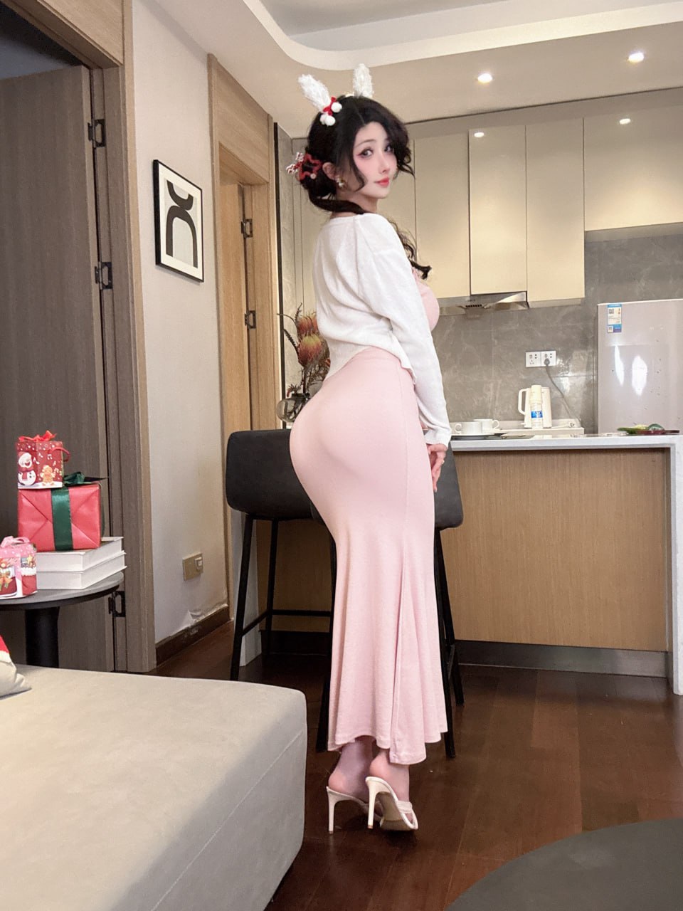 图片[17]-rioko凉凉子(肉扣热热子)圣诞 – 草莓味小蛋糕 32P-学姐图