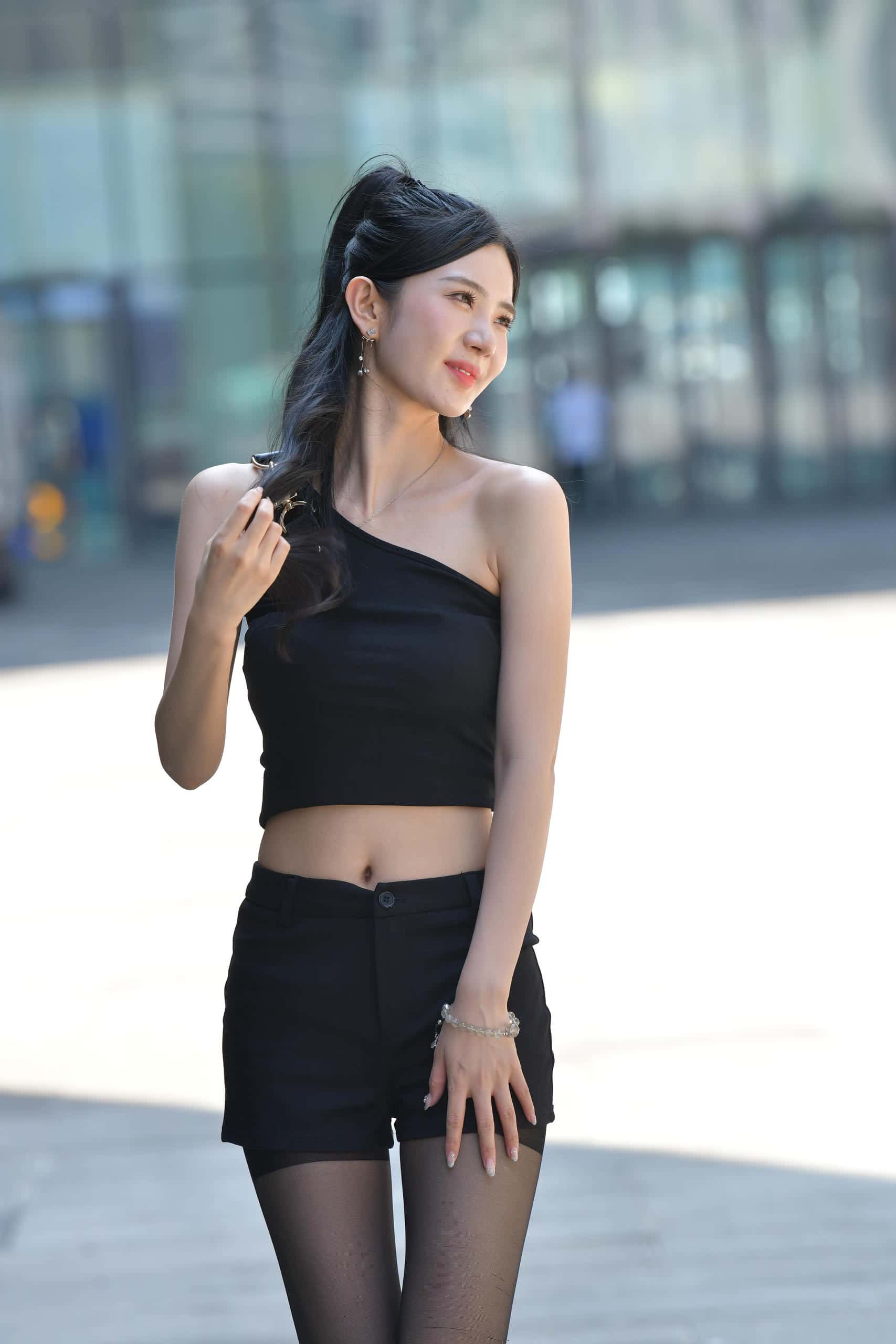 图片[1]-P3067-No.7596 迷人黑色短裤 【117P】-学姐图