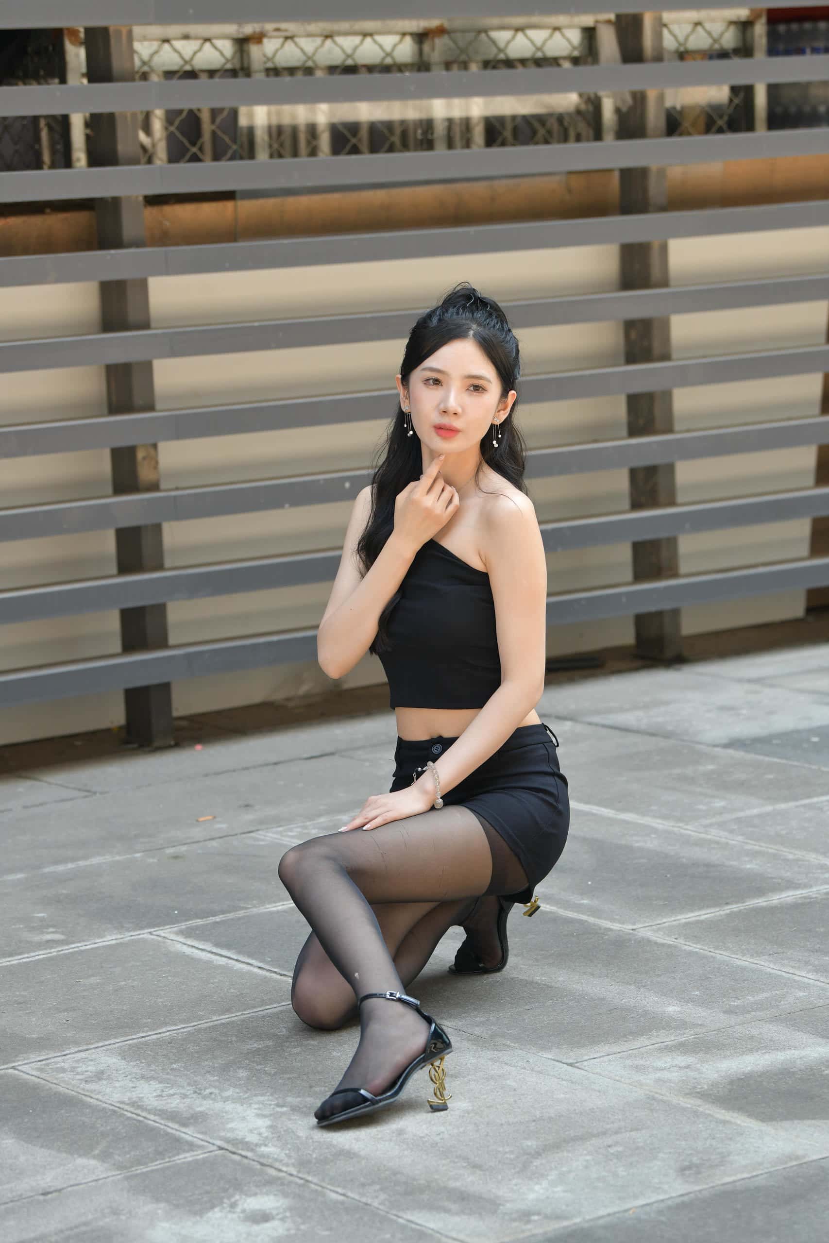 图片[3]-P3067-No.7596 迷人黑色短裤 【117P】-学姐图