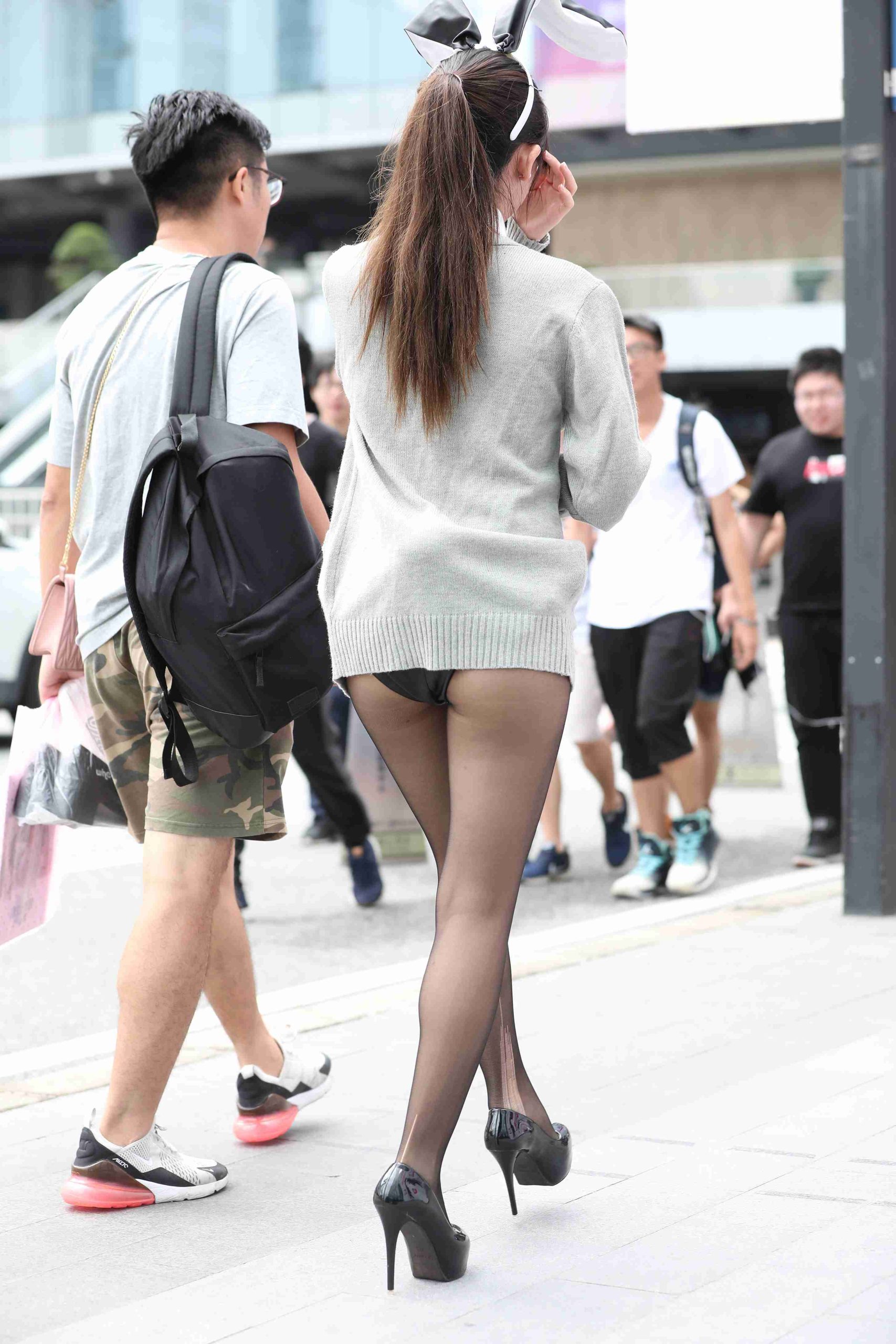 图片[3]-精选街拍作品 NO.3708 黑色连体衣黑丝高跟[34P／48MB]-学姐图