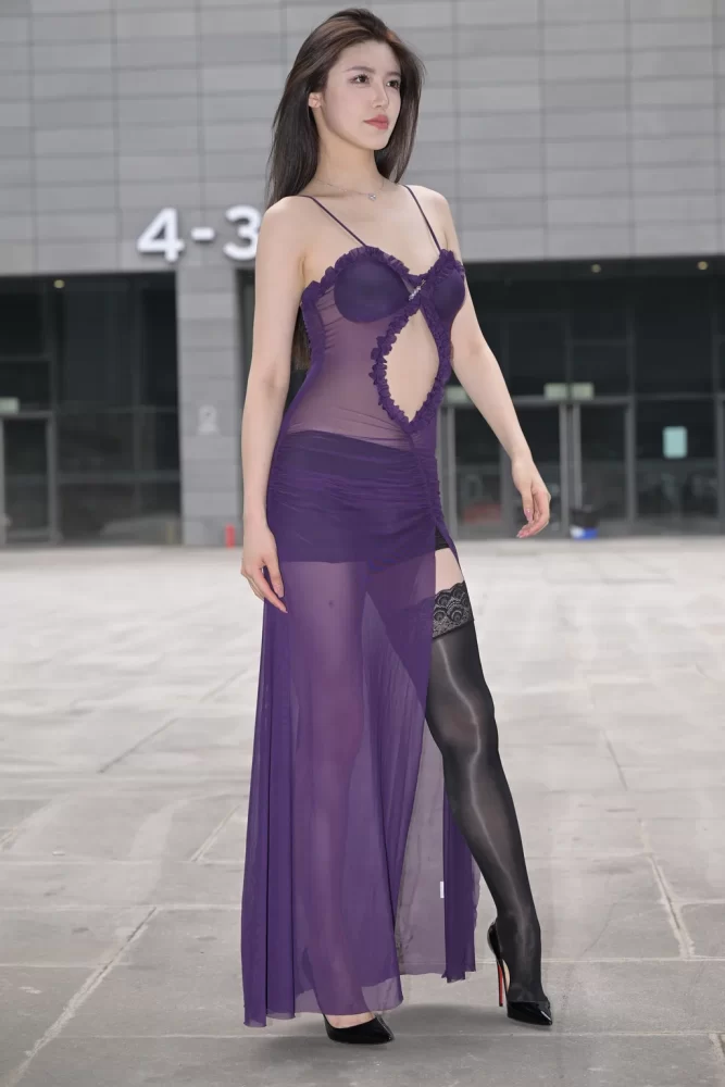 精选街拍作品 NO.6323 紫色风情[128P/315MB]-学姐图