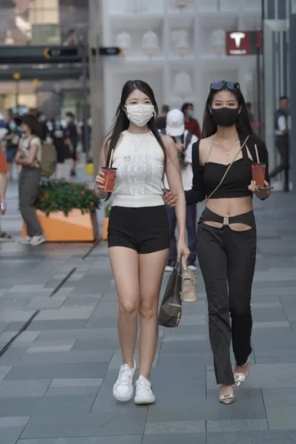 精选街拍作品 NO.3795 青春靓丽姐妹花-学姐图
