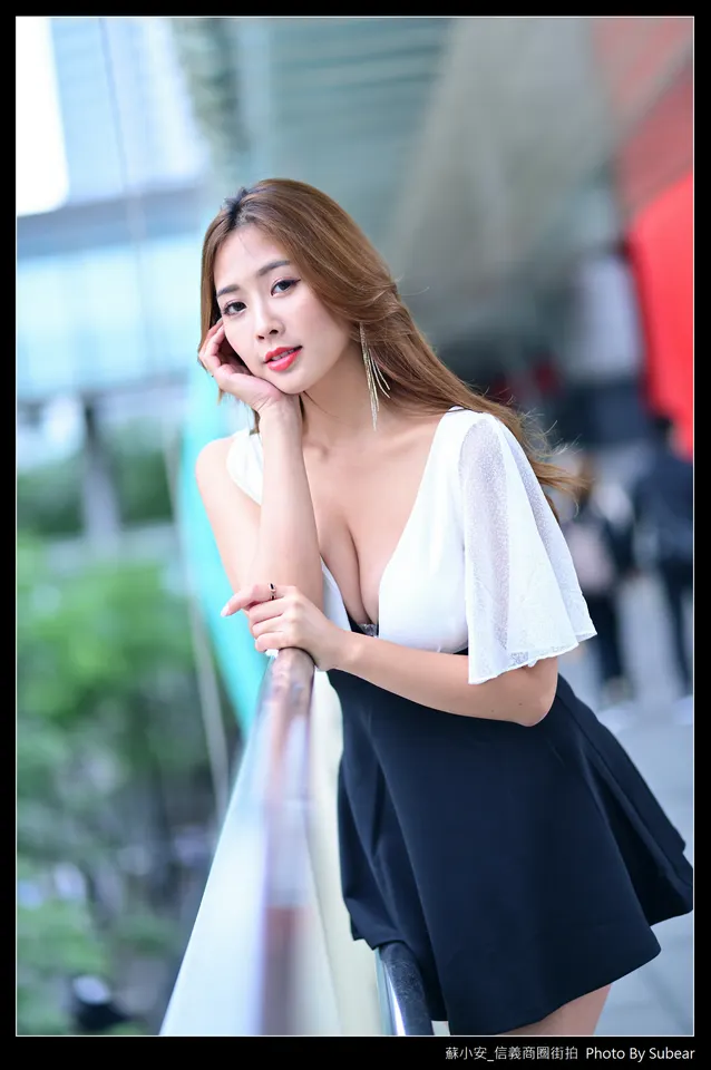 長腿美模 低胸連衣裙涼高美腿-学姐图